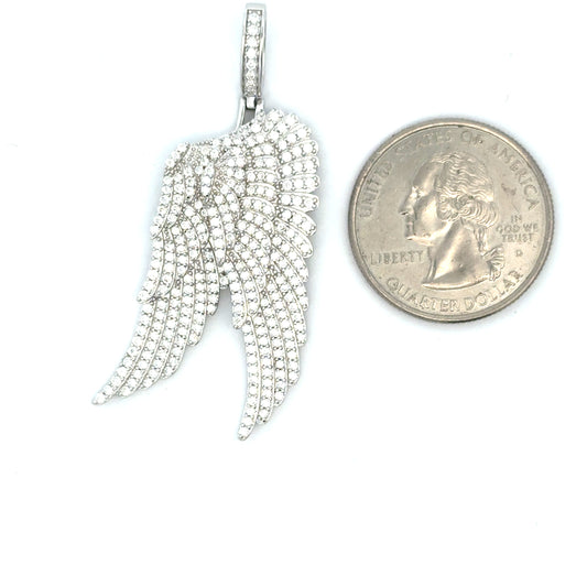 MP-111 (Moissanite Angel Wing Pendant)