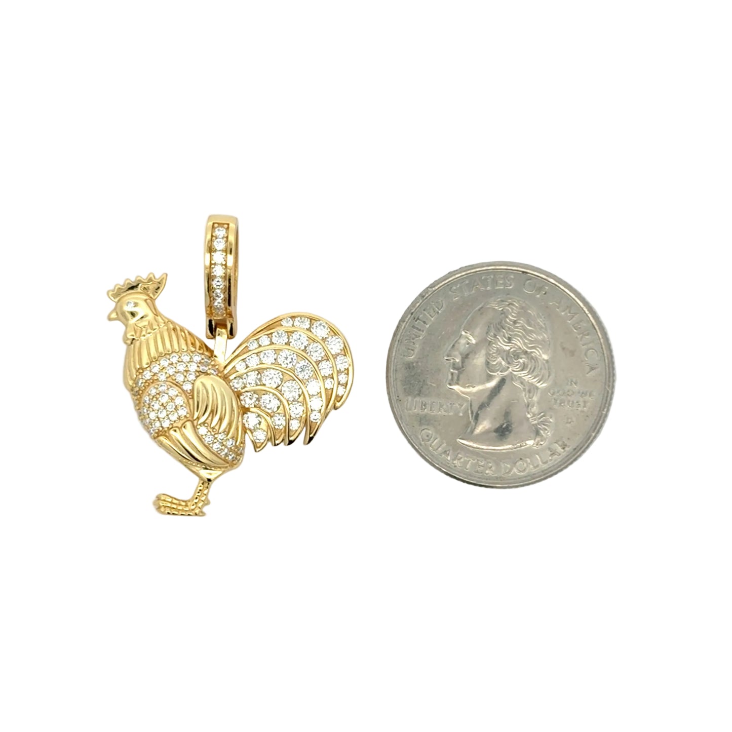 MPM-16 (Colgante de piedra cruzada de plata con moissanita)