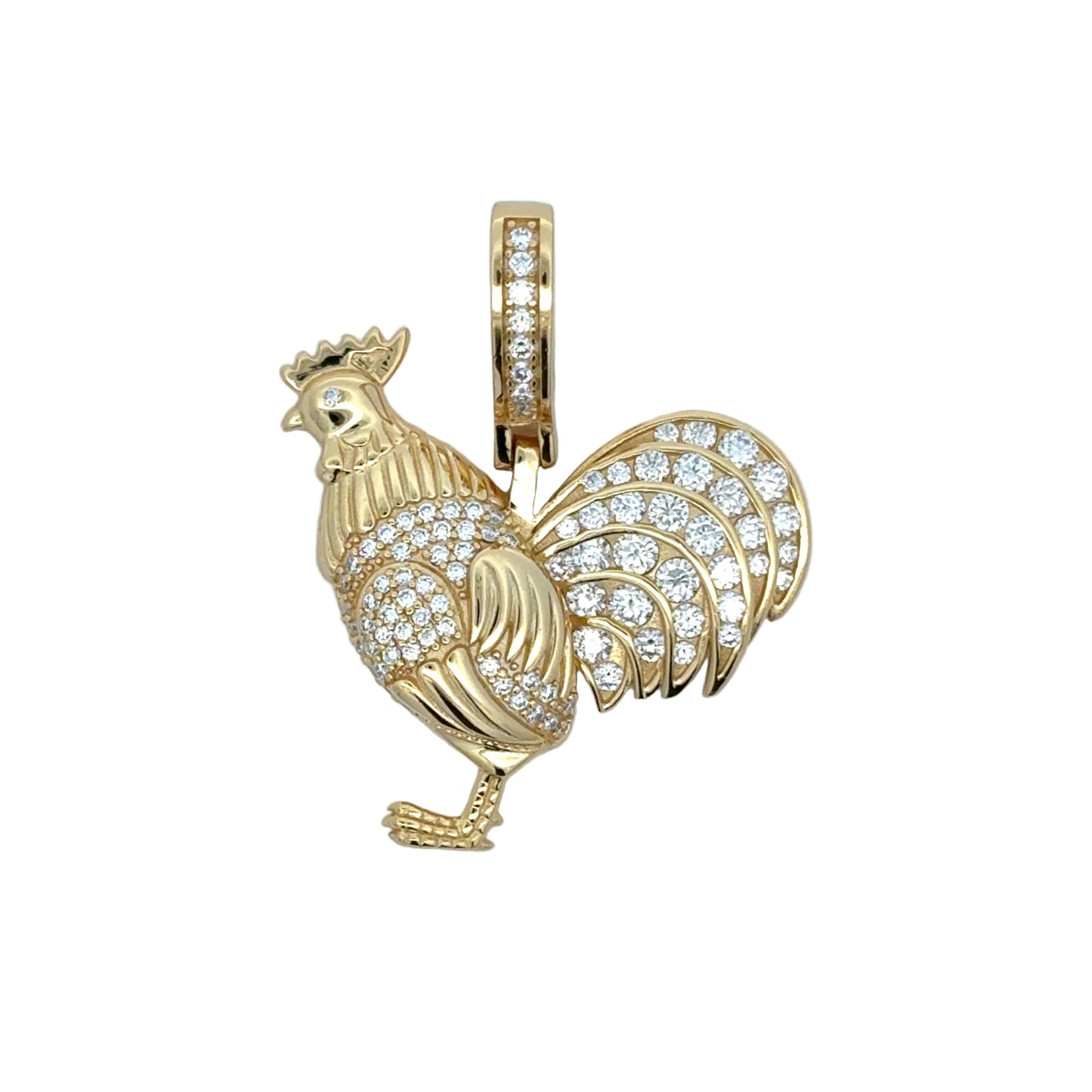 MPM-16 (Colgante de piedra cruzada de plata con moissanita)