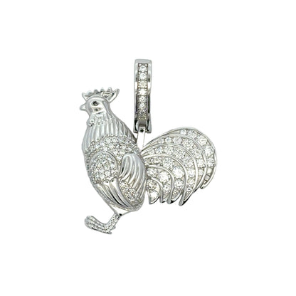 MPM-16 (Colgante de piedra cruzada de plata con moissanita)