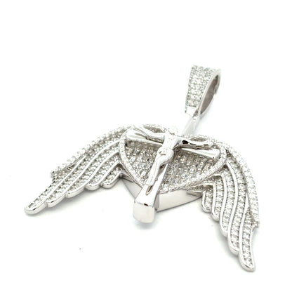 MPM-16 (Colgante de piedra cruzada de plata con moissanita)