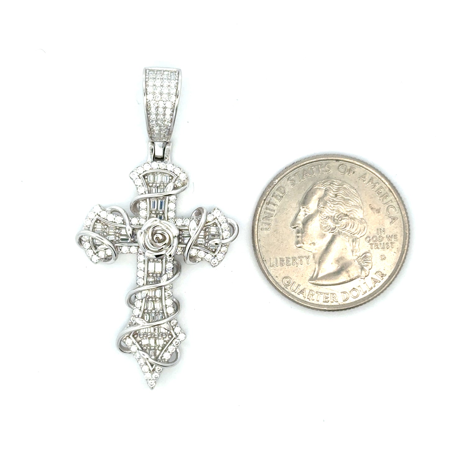 MP-65 (Moissanite Cross  Pendant)