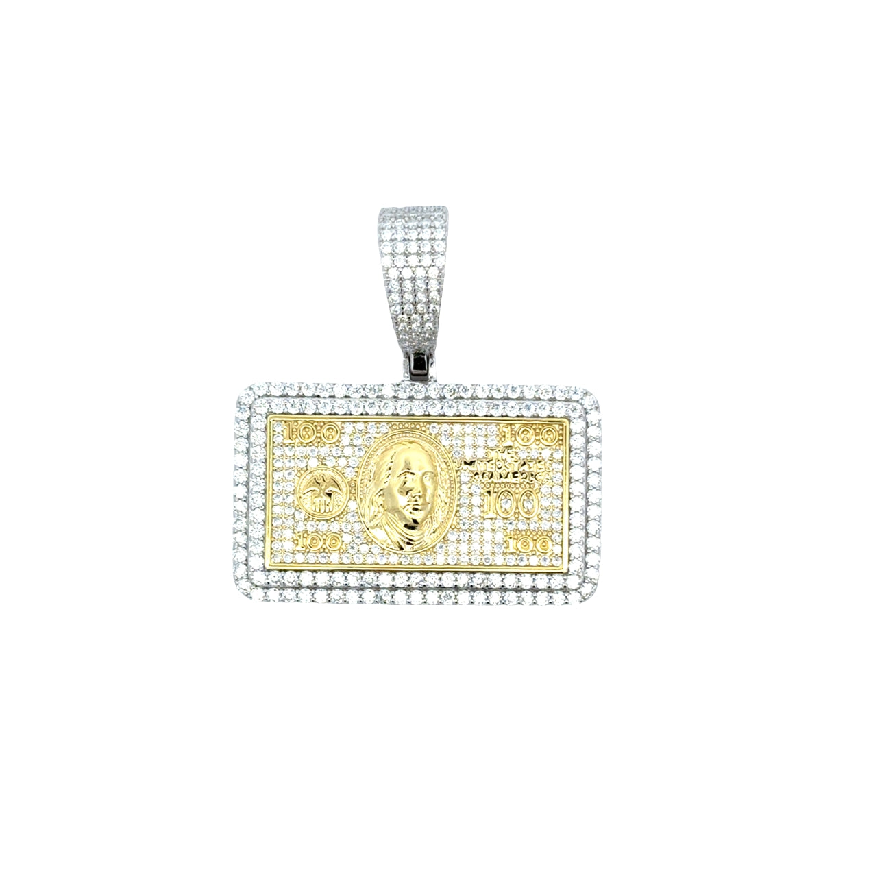MP-71 (Moissanite Money Dollar Pendant)