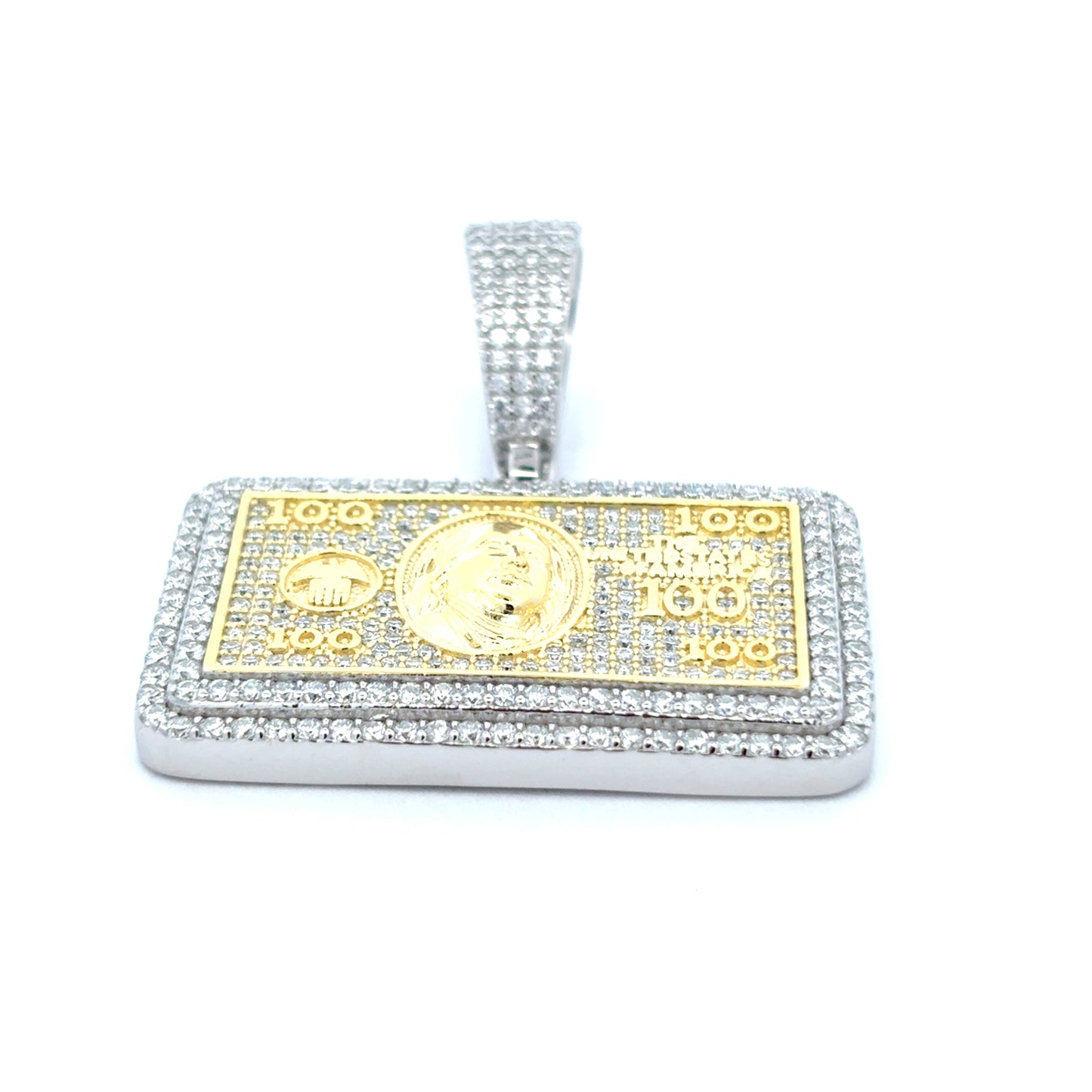 MP-71 (Moissanite Money Dollar Pendant)