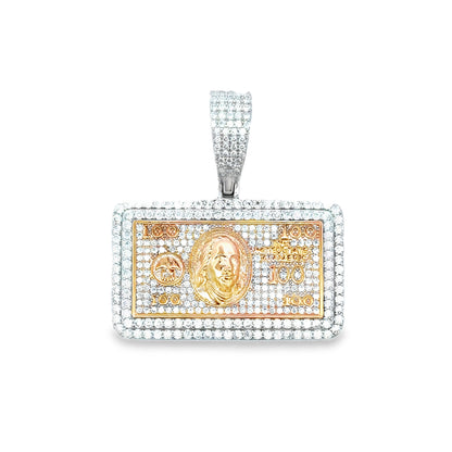 MP-71 (Moissanite Money Dollar Pendant)