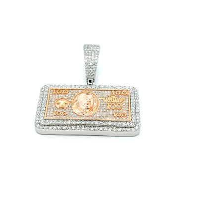 MP-71 (Moissanite Money Dollar Pendant)