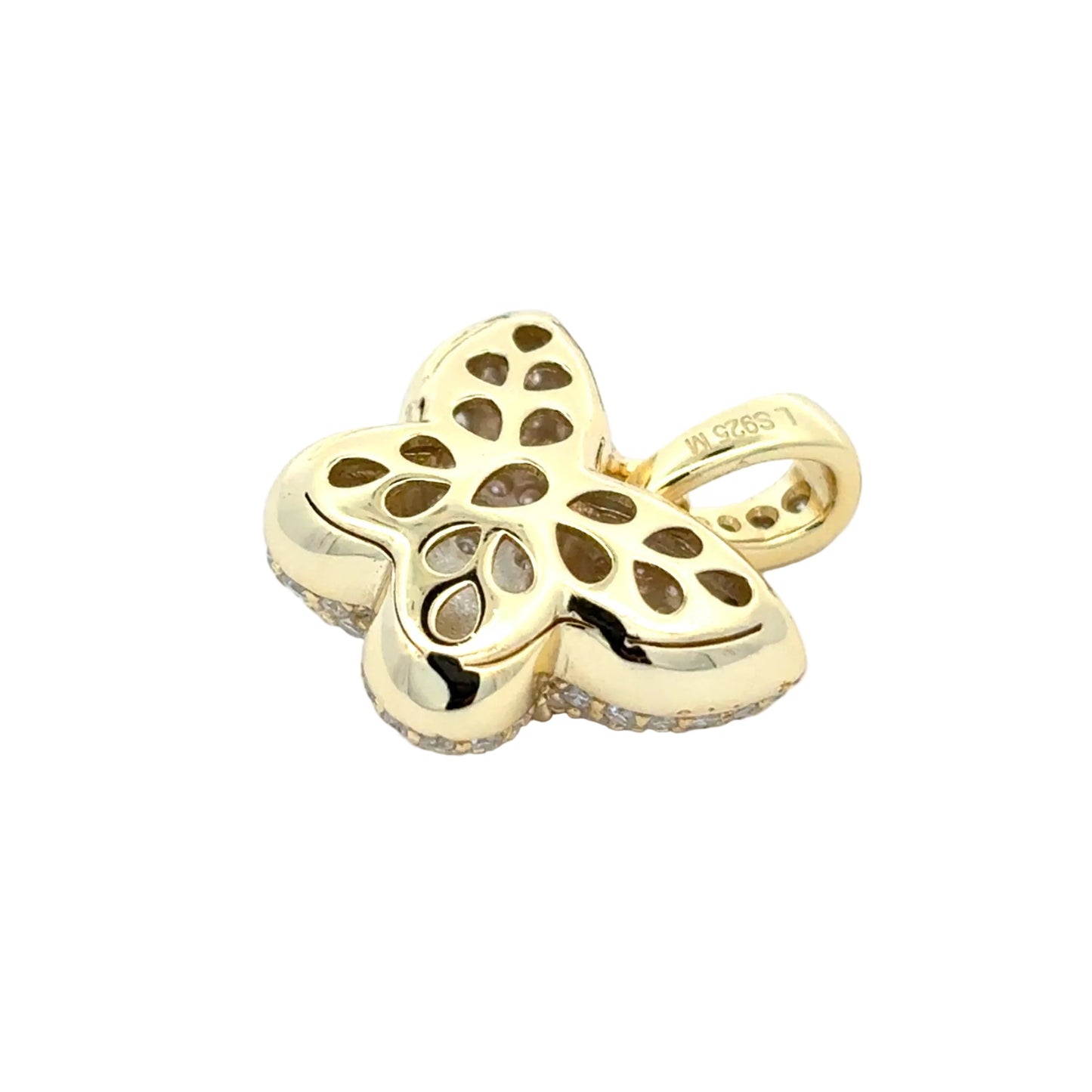 MPM-16 (Colgante de piedra cruzada de plata con moissanita)