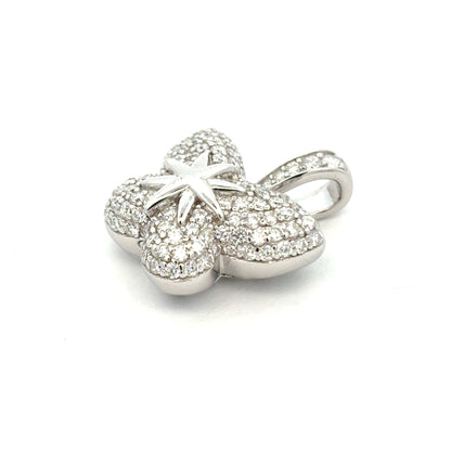 MPM-16 (Colgante de piedra cruzada de plata con moissanita)