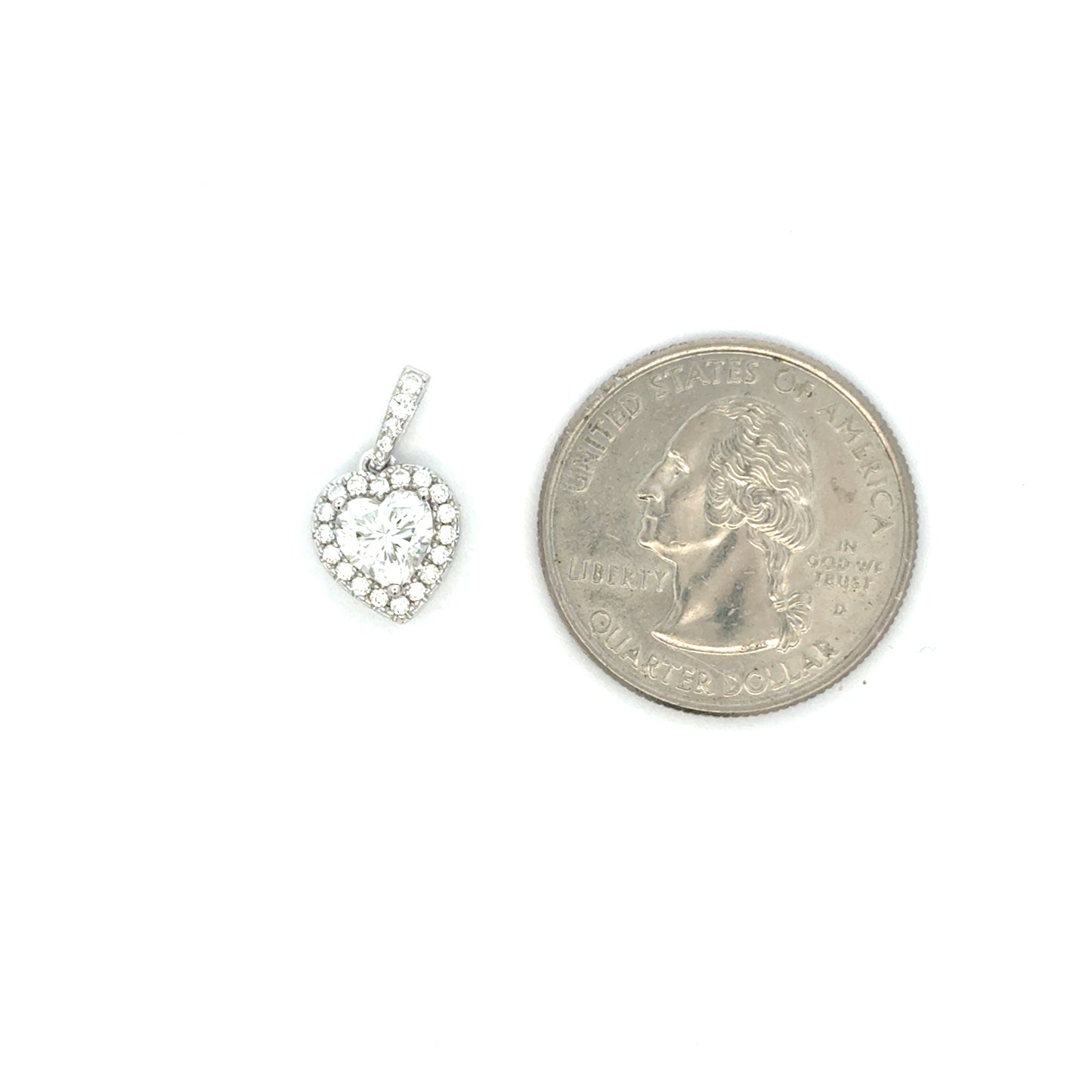 MP-98 (Moissanite Heart ♥  Pendant)