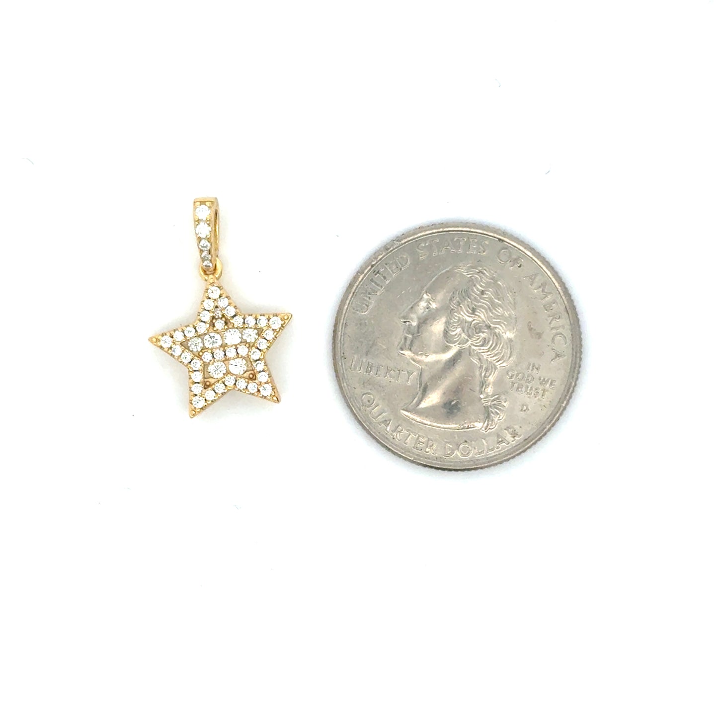 MP-113 (Moissanite Silver Star Pendant)