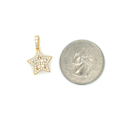 MP-113 (Moissanite Silver Star Pendant)