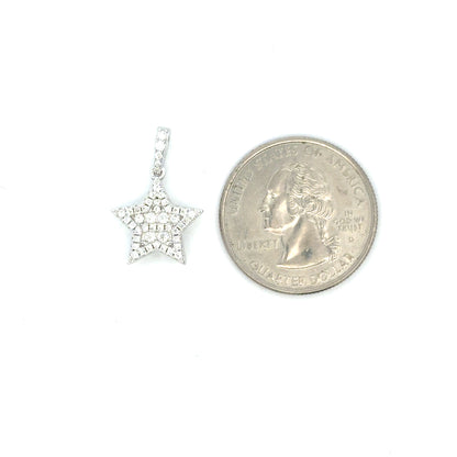 MP-113 (Moissanite Silver Star Pendant)