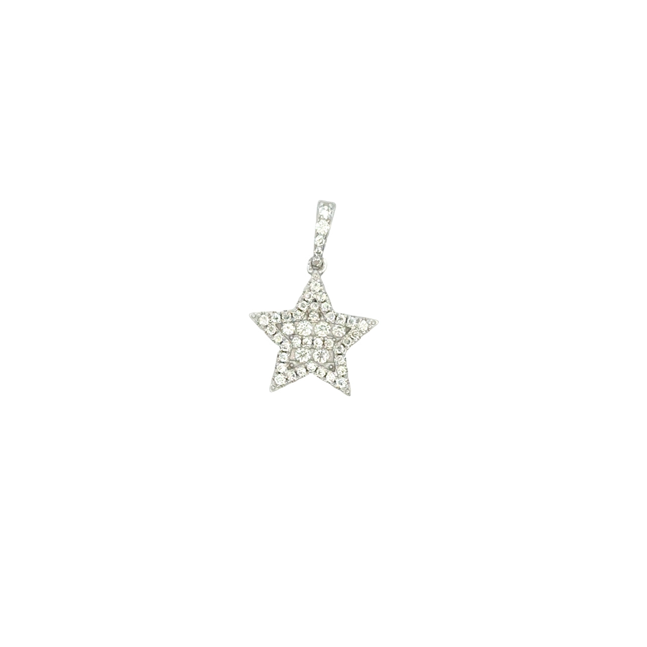 MP-113 (Moissanite Silver Star Pendant)