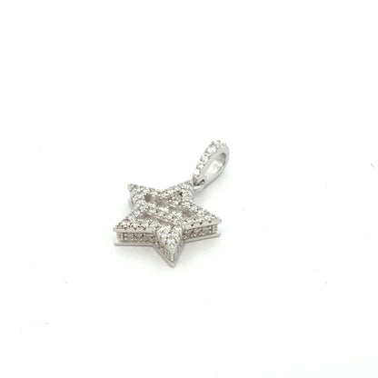 MP-113 (Moissanite Silver Star Pendant)