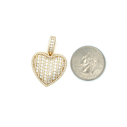 MP-25 (Moissanite Silver Heart Pendant)