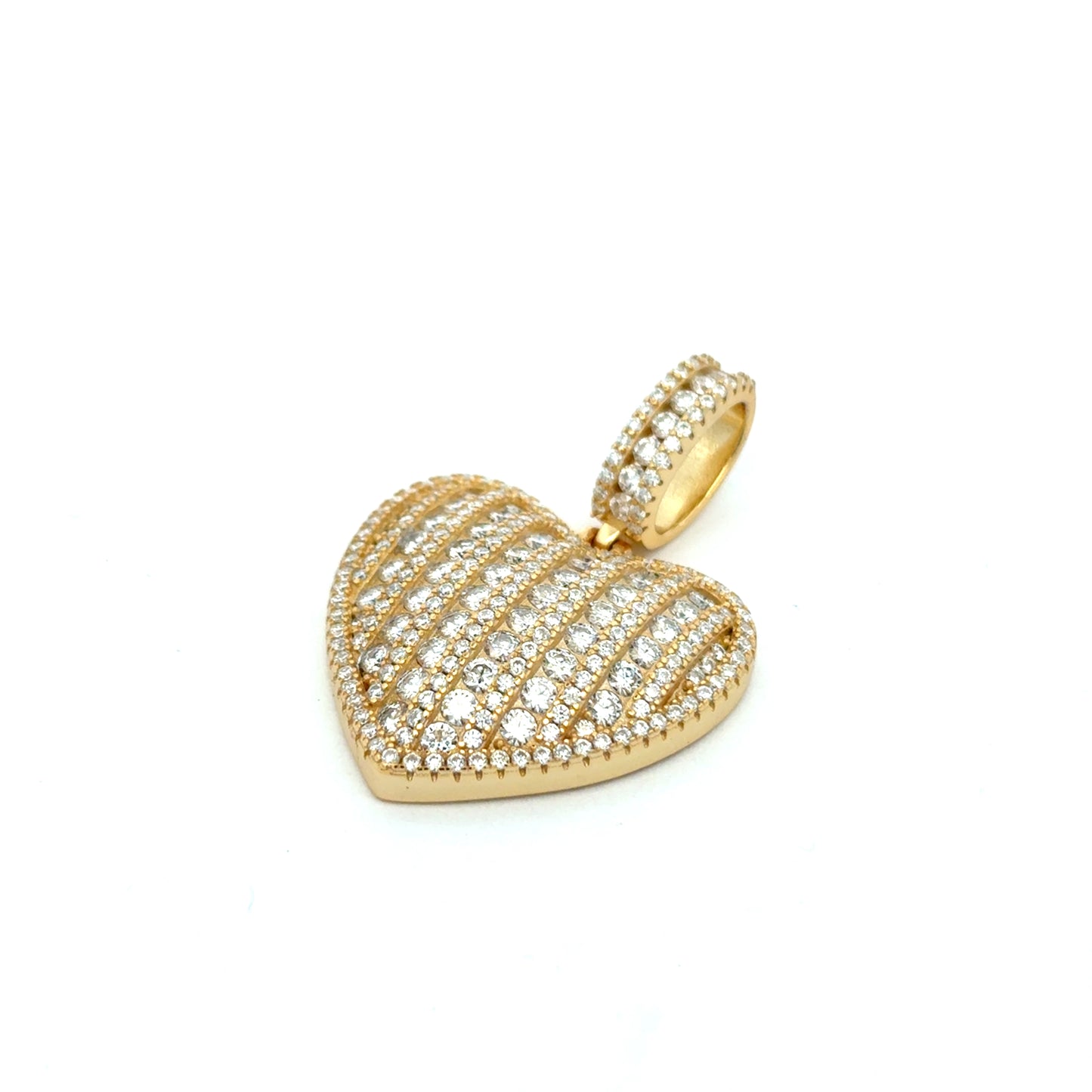MP-25 (Moissanite Silver Heart Pendant)