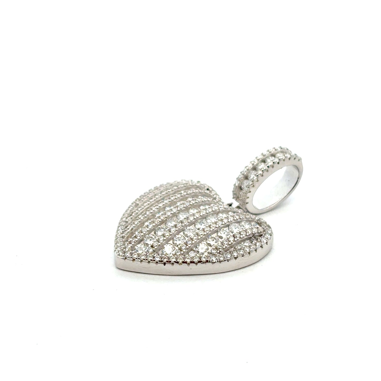 MPM-16 (Colgante de piedra cruzada de plata con moissanita)