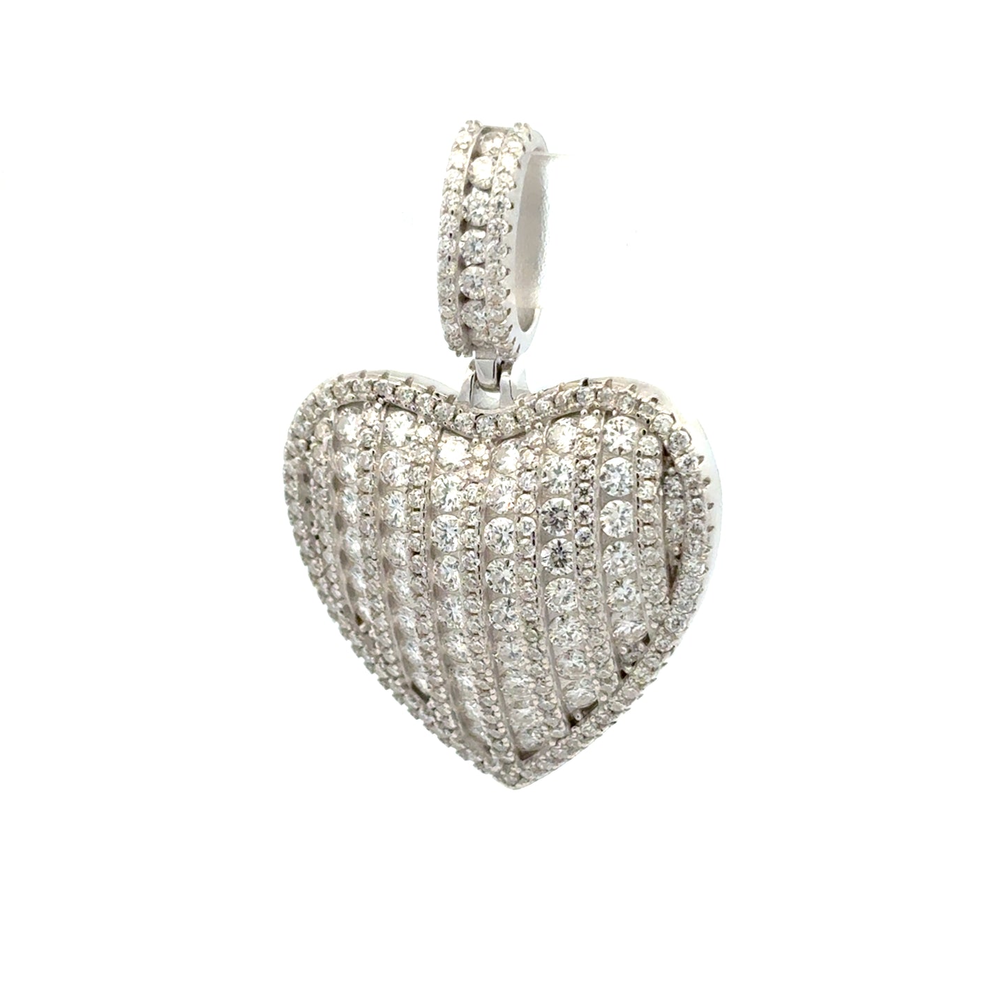 MPM-16 (Colgante de piedra cruzada de plata con moissanita)