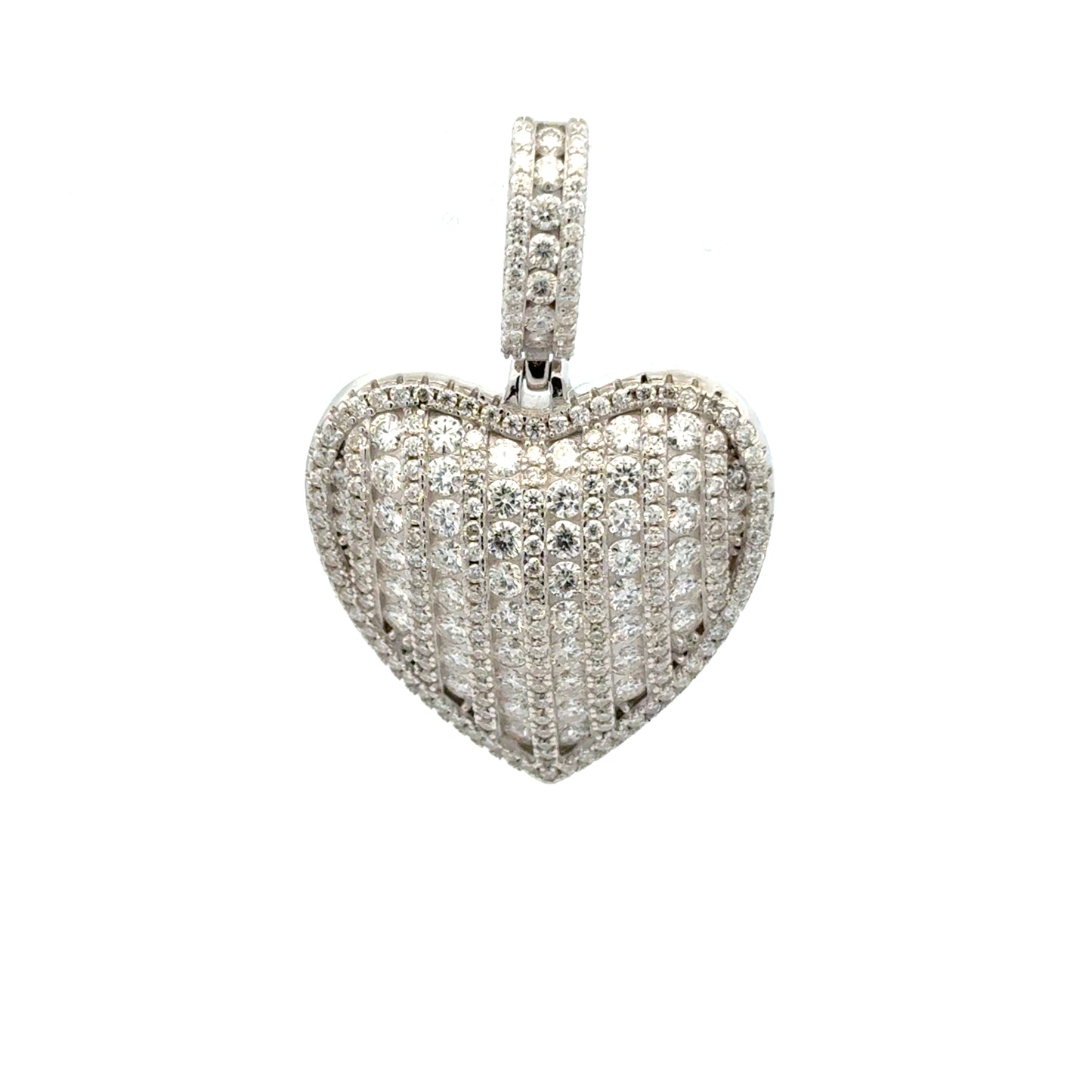 MPM-16 (Colgante de piedra cruzada de plata con moissanita)