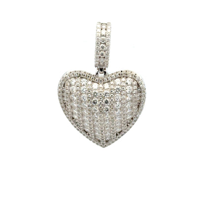 MPM-16 (Colgante de piedra cruzada de plata con moissanita)