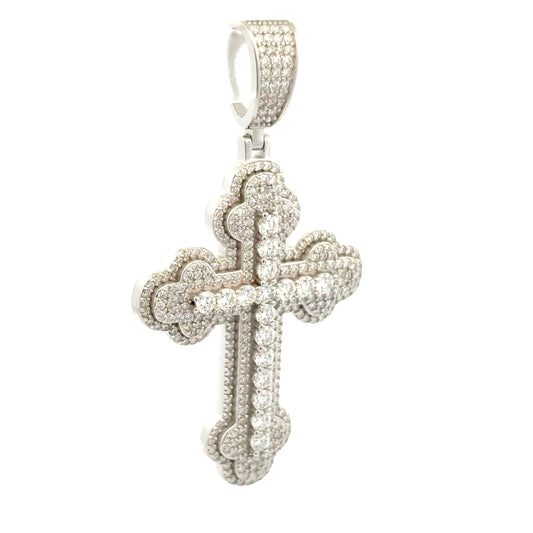 MPM-27 (Moissanite Silver Cross Pendant)