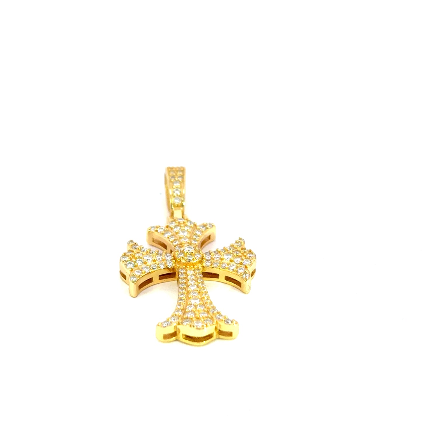 MPM-16 (Colgante de piedra cruzada de plata con moissanita)