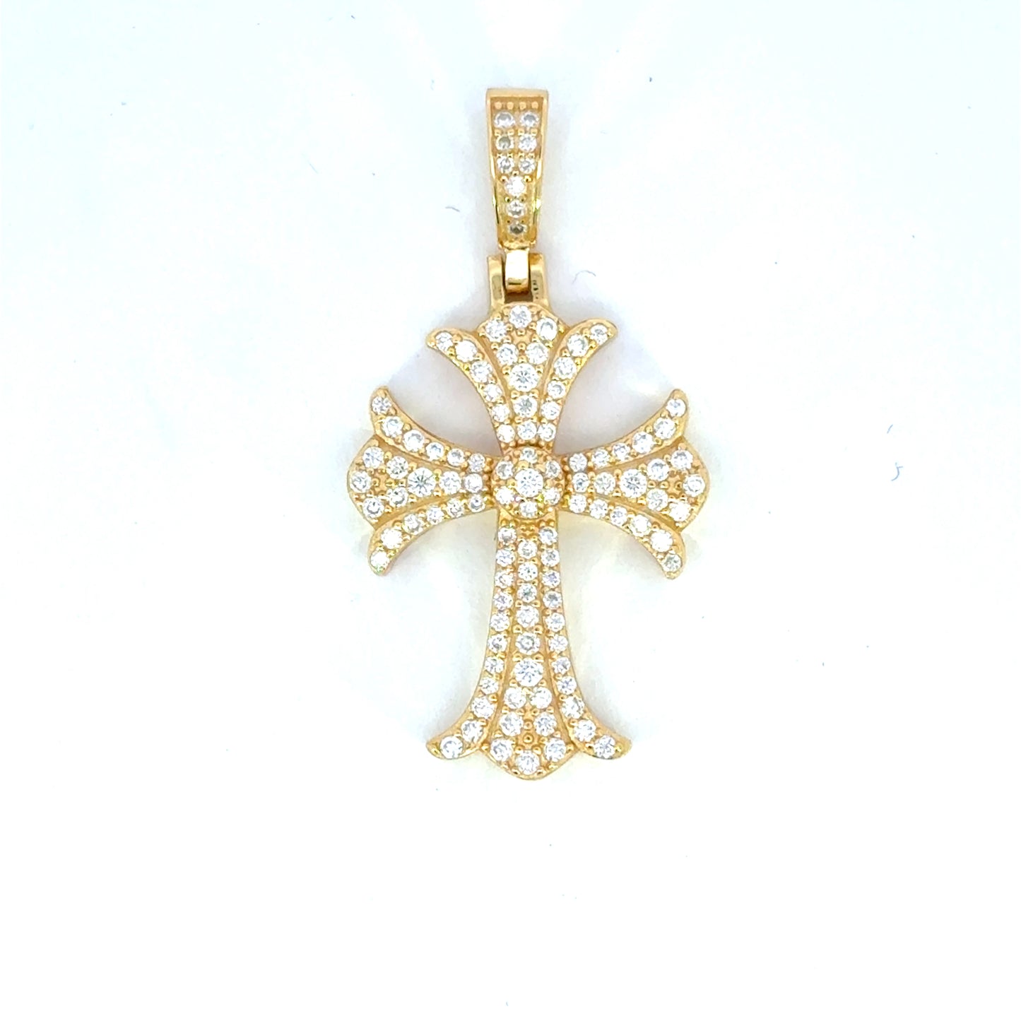 MPM-16 (Colgante de piedra cruzada de plata con moissanita)
