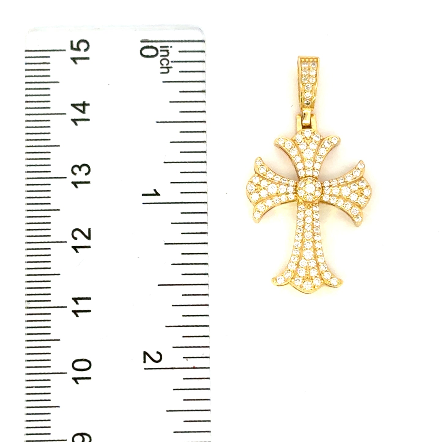 MPM-16 (Colgante de piedra cruzada de plata con moissanita)