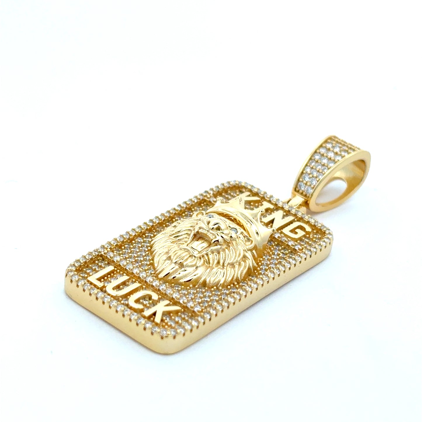 MP-35 (Moissanite Silver Lion-Head Pendant)