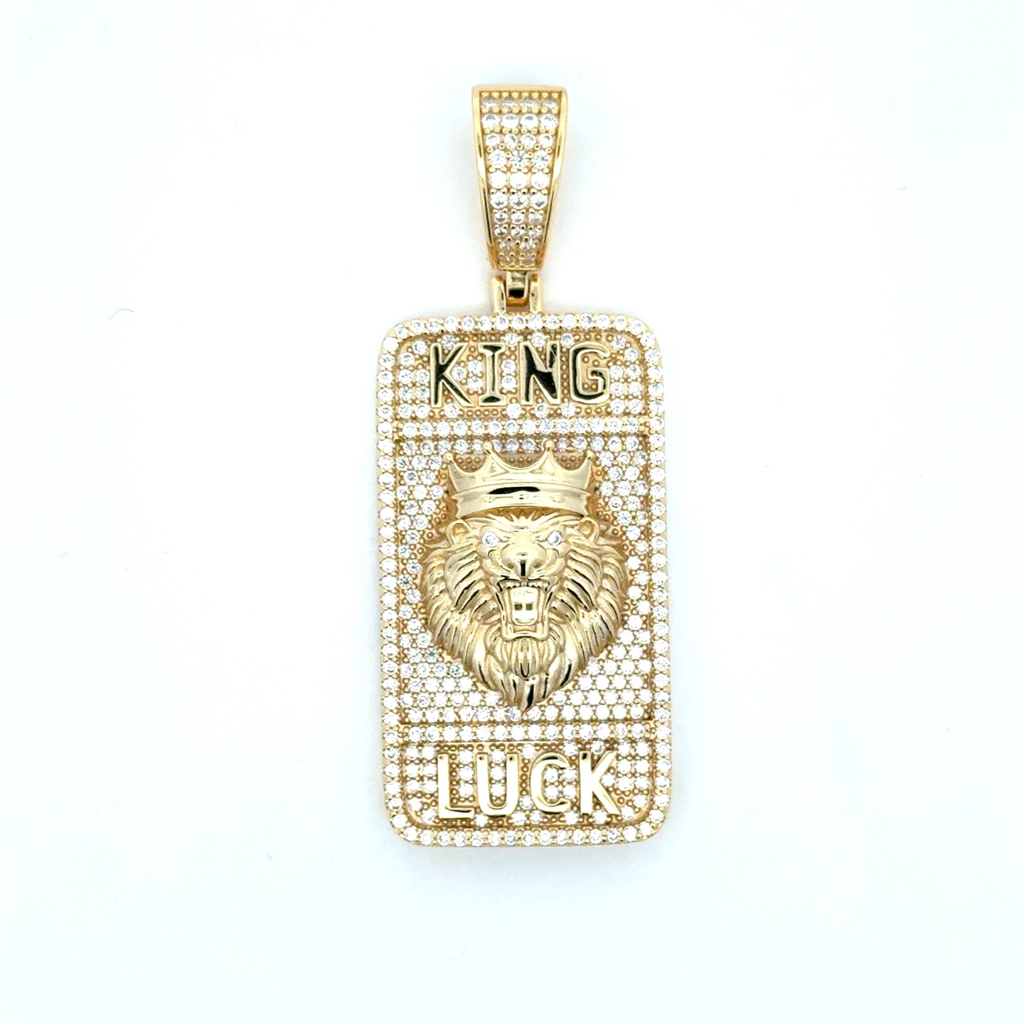 MP-35 (Moissanite Silver Lion-Head Pendant)