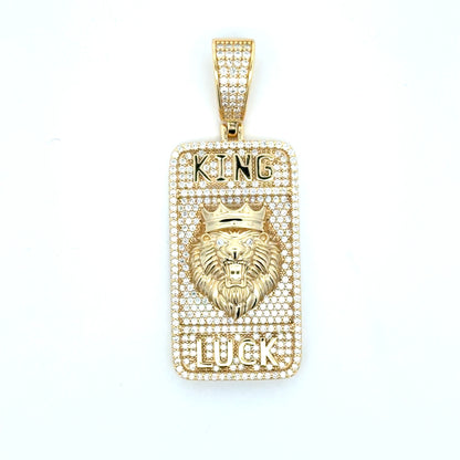 MP-35 (Moissanite Silver Lion-Head Pendant)