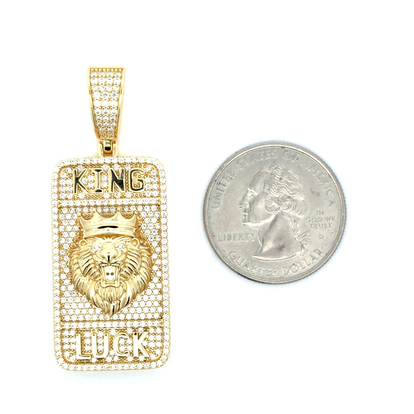 MP-35 (Moissanite Silver Lion-Head Pendant)