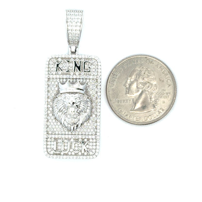 MP-35 (Moissanite Silver Lion-Head Pendant)