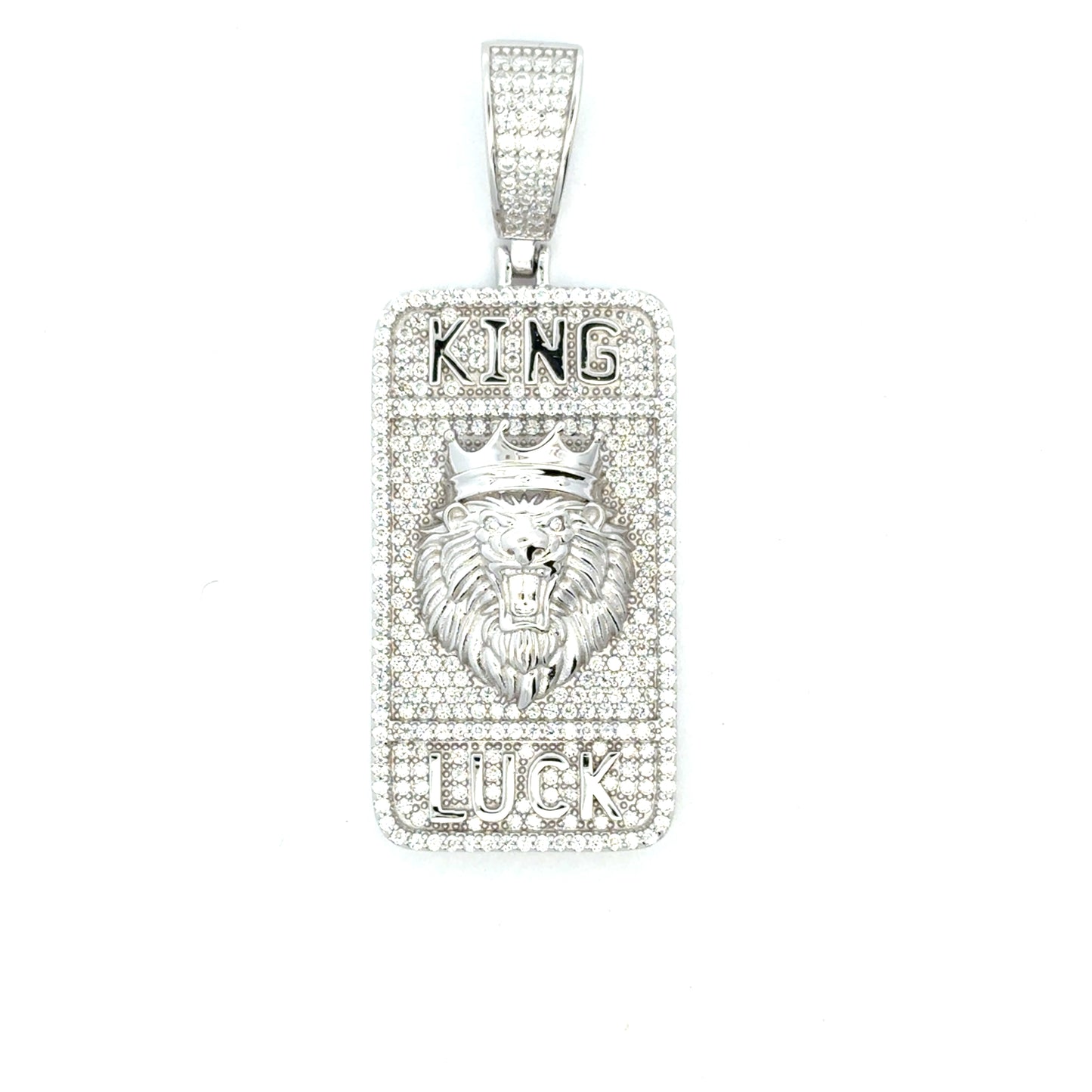 MP-35 (Moissanite Silver Lion-Head Pendant)