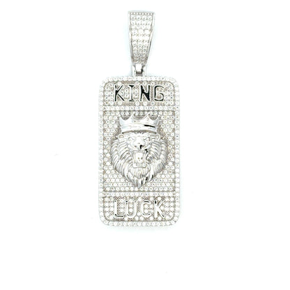MP-35 (Moissanite Silver Lion-Head Pendant)