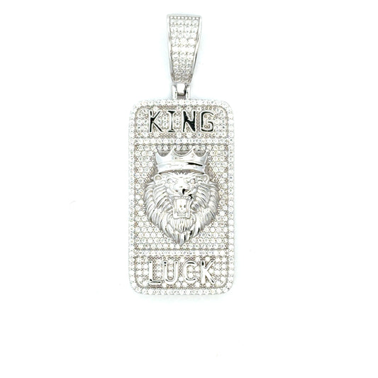 MP-35 (Moissanite Silver Lion-Head Pendant)