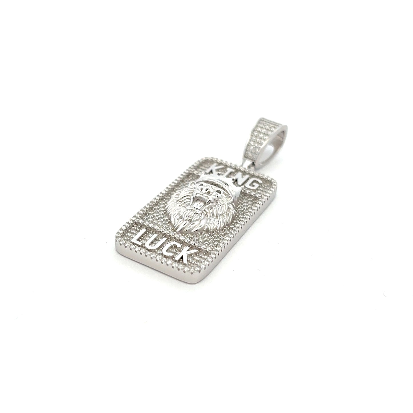 MP-35 (Moissanite Silver Lion-Head Pendant)