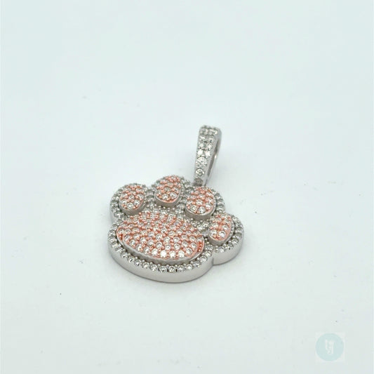 MPM-16 (Colgante de piedra cruzada de plata con moissanita)