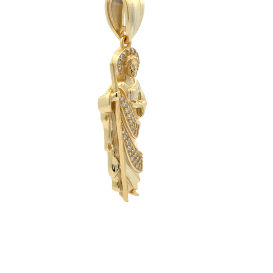 MPM-40 (Moissanite Plata San Judas Silver Pendant)