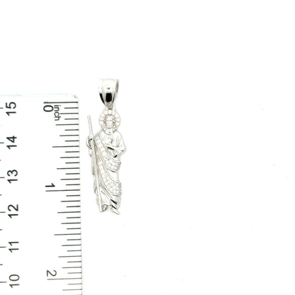 MPM-16 (Colgante de piedra cruzada de plata con moissanita)