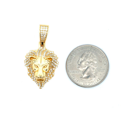 MP-43 (Moissanite Silver Lion-Head Pendant)