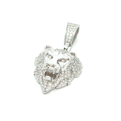 MP-43 (Moissanite Silver Lion-Head Pendant)