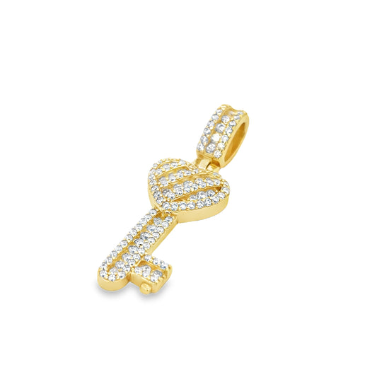 MPM-16 (Colgante de piedra cruzada de plata con moissanita)