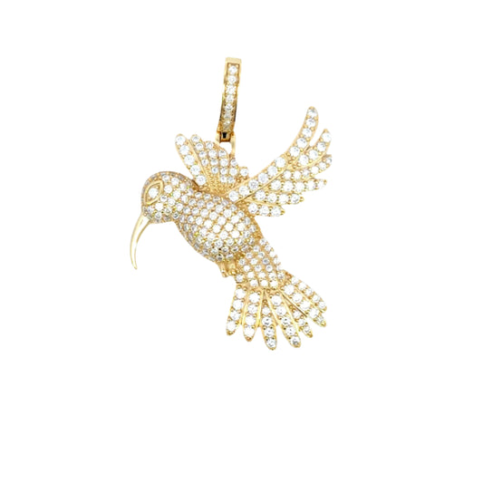 Silver Humming Bird Pendant