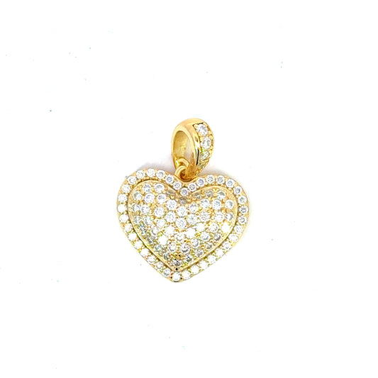 MP-49 *(Moissanite Silver Heart Pendant)