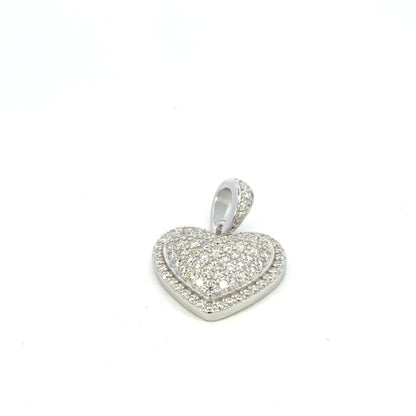MPM-16 (Colgante de piedra cruzada de plata con moissanita)