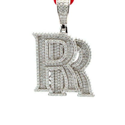 MP-52 (Moissanite R's Silver Pendant)