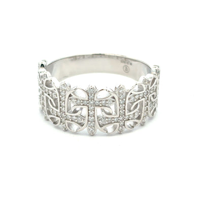 MRM-04 (Moissanite Cross-Links Ring)
