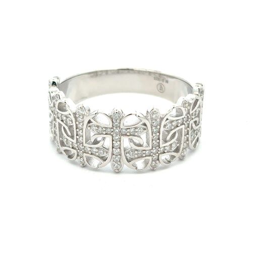 MRM-04 (Moissanite Cross-Links Ring)