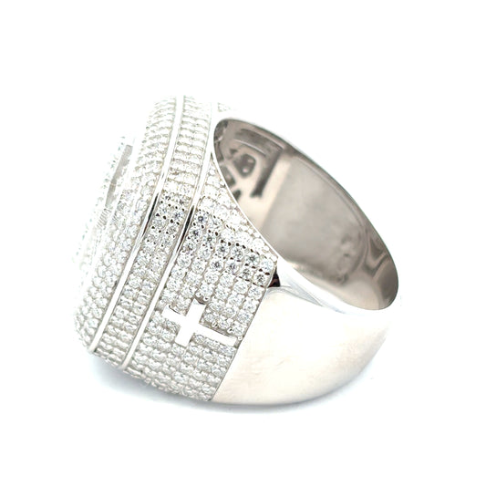MRM-2 (Anillo de piedra moissanita para hombre)